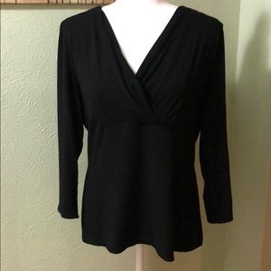 Nine West Deep V Top, size xl